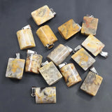 Natural Crazy Agate Stone Pendants