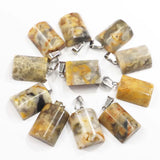 Natural Crazy Agate Stone Pendants