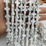 Cross Shape Stone Bead Multicolor Jades Agates Loose Spacer 12*16mm