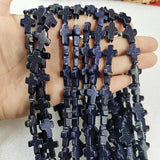 Cross Shape Stone Bead Multicolor Jades Agates Loose Spacer 12*16mm