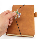 Crystal Hexagram Bookmark - Chakra Tree Of Life Elastic Bookmark
