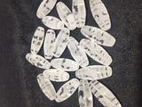 12mm*30mm Natural Crystal Amulet 1 Eye - 21 Eyes Tibetan Dzi Beads