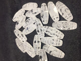 12mm*30mm Natural Crystal Amulet 1 Eye - 21 Eyes Tibetan Dzi Beads