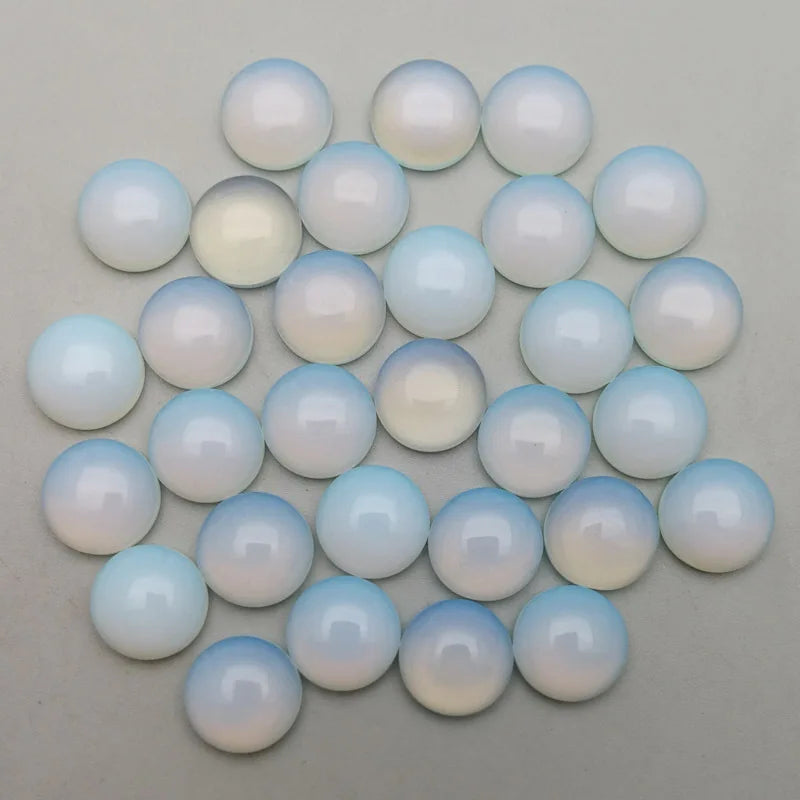 12mm Opal Rose Quartz Tiger Eye Stone Cabochons for Jewelry Making