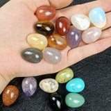 Crystal Egg Ornament Opal Rose Quartz Amethyst Tiger's Eye Agate