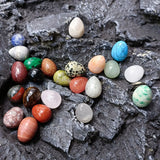 Crystal Egg Ornament Opal Rose Quartz Amethyst Tiger's Eye Agate