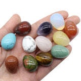 Crystal Egg Ornament Opal Rose Quartz Amethyst Tiger's Eye Agate