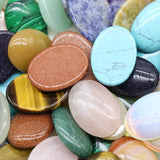 18*25mm Oval Opal Rose Quartz Tiger Eye Stone Cabochons for Jewelry Making