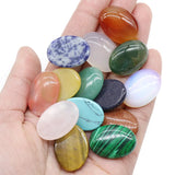 18*25mm Oval Opal Rose Quartz Tiger Eye Stone Cabochons for Jewelry Making