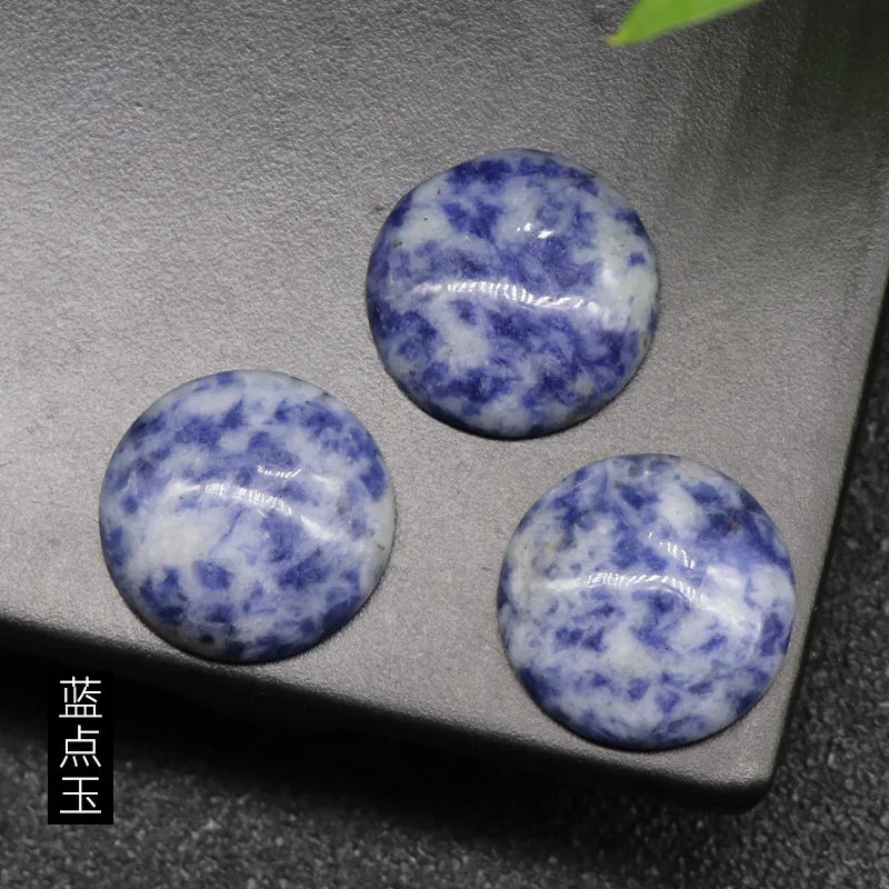 20mm Opal Rose Quartz Tiger Eye Stone Cabochons for Jewelry Making