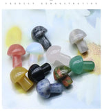 Crystal Mini Mushroom Opal Rose Quartz Amethyst Tiger's Eye