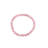Strawberry Quartz Bead Bracelet 100% Natural Crystal 6-10mm Women Gift