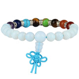 7 Chakra Stone Beads Bracelet for Women Men Elastic Tibetan Bracelet