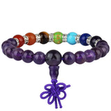 7 Chakra Stone Beads Bracelet for Women Men Elastic Tibetan Bracelet