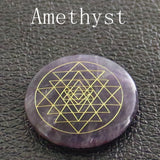 7-color Chakra Crystal Sri Yantra Yoga Reiki Prop