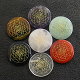 7-color Chakra Crystal Sri Yantra Yoga Reiki Prop