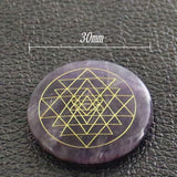 7-color Chakra Crystal Sri Yantra Yoga Reiki Prop