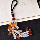 Natural Crystal Agate Peace For Life Car Pendant Crystal Ornament