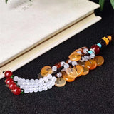 Natural Crystal Agate Peace For Life Car Pendant Crystal Ornament