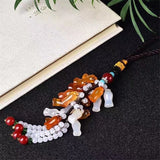 Natural Crystal Agate Peace For Life Car Pendant Crystal Ornament