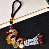 Natural Crystal Agate Peace For Life Car Pendant Crystal Ornament