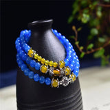 Natural Agate Stone Beads Bracelet 6mm Ethnic Style Ladies Hand Jewelry