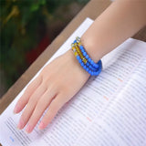 Natural Agate Stone Beads Bracelet 6mm Ethnic Style Ladies Hand Jewelry