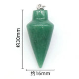 Tiger Eye Stone Pendulum Cone Shape Pendant for Necklace