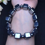 Natural Aquamarine Bracelet Quartzite Sugar Cube Shape Women Fashion Jewelry