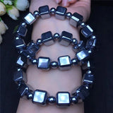 Natural Aquamarine Bracelet Quartzite Sugar Cube Shape Women Fashion Jewelry