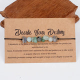 Natural Crystal Beaded Couple Bracelets Yoga Meditation Reiki Gemstone Bra