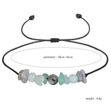 Natural Crystal Beaded Couple Bracelets Yoga Meditation Reiki Gemstone Bra