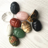 Crystal Beetle Roses Quartz Bug Crystal Pendant Bracelet Stone