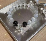 Opal Moonstone Bell Pendant Bracelet