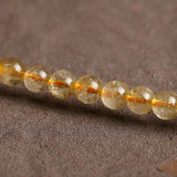 Citrine Bracelet 3 Circles 6mm Lucky Beads Bracelet