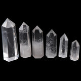Clear Quartz Point Healing Stone 50-90mm Obelisk Wand Home Decor