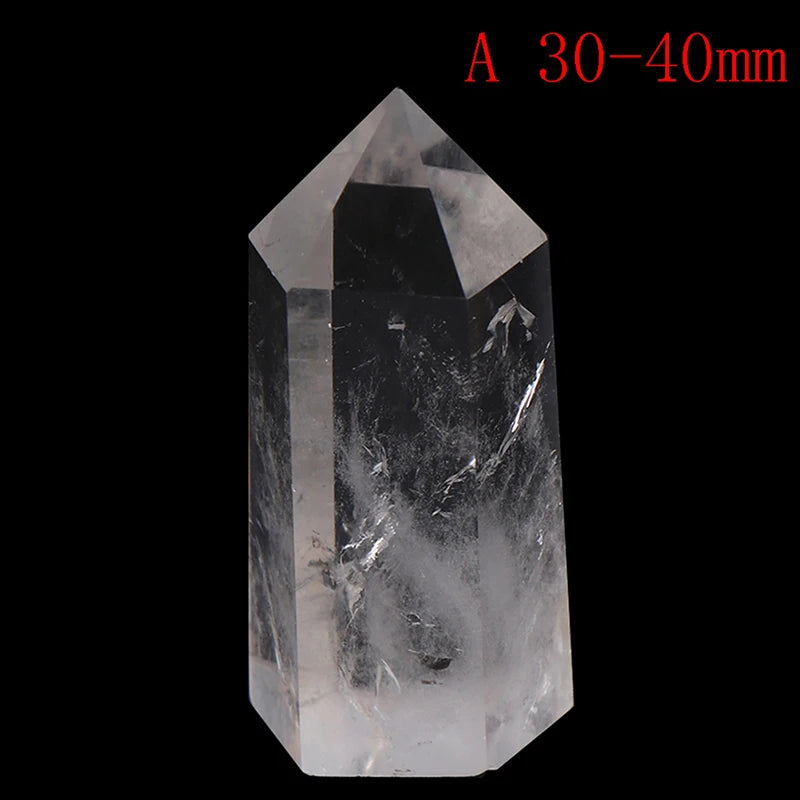 Clear Quartz Point Healing Stone 50-90mm Obelisk Wand Home Decor