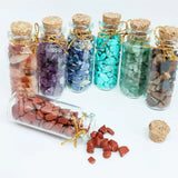 Colorful Crushed Stone Wishing Bottle Set DIY Semi-Precious Stone Gift