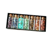 Colorful Crushed Stone Wishing Bottle Set DIY Semi-Precious Stone Gift