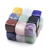 Crystal Cube Sugar Stone Opal Rose Quartz Tiger Eye Chakra Reiki Healing