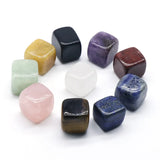 Crystal Cube Sugar Stone Opal Rose Quartz Tiger Eye Chakra Reiki Healing