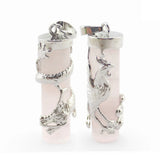 Natural Crystal Dragon Phoenix Pendant Necklace Jewelry Charm Reiki Heal Stone