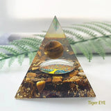 Crystal Drip Pyramid Gemstone Ornament Office Living Room Gift