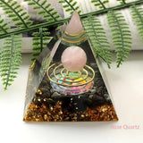 Crystal Drip Pyramid Gemstone Ornament Office Living Room Gift