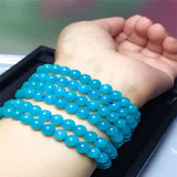 Amazonite Stone Bracelet Beaded Women Jade Necklace Jewelry