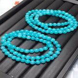 Amazonite Stone Bracelet Beaded Women Jade Necklace Jewelry