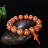 Golden Sandstone Single Bracelet Red Sandstone Buddha Bead Crystal Bracelet