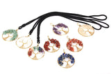 Crystal Fortune Tree Necklace Reiki Healing Choker