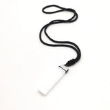 Crystal Gypsum Square Rope Necklace Reiki Healing Choker