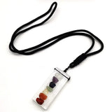 Crystal Gypsum Square Rope Necklace Reiki Healing Choker